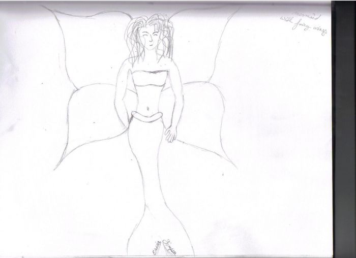 Mermaid with Faery wings by Erica Simpson